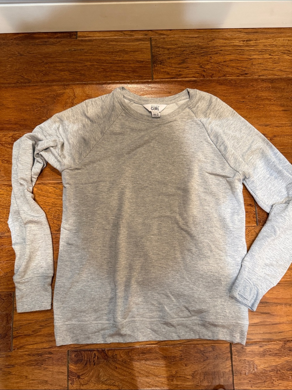 Athleta Light Gray Crewneck Sweatshirt